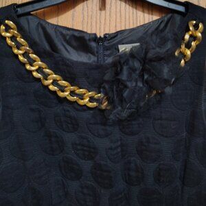 Womens Taylor Black Dress Size 8 With Hardware